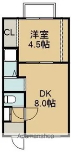 シャトーフラワー城【3階】の間取り